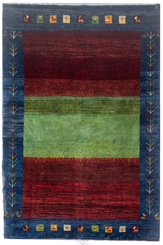 تصویر فرش دستباف قشقایی، گبه، ۳متری، کد HJC250