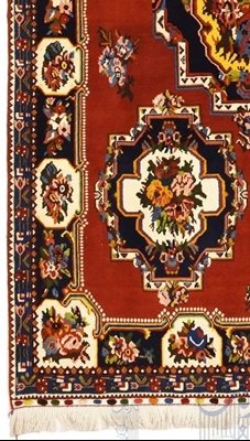 تصویر فرش دستباف ۴متری بختیاری، فرادنبه، طرح گل پتو